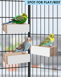KATUMO Parrot Toys, 7.87 Inch Conure Shredder Foraging Chew Toys Bird Perch Stand Cardboard - S - image 4