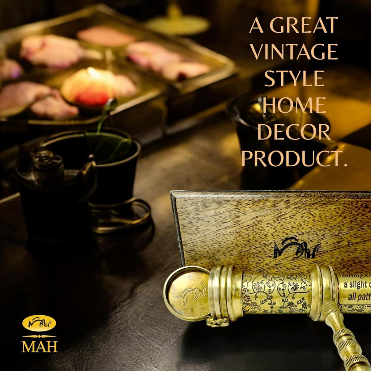 MAH Handcrafted Brass Kaleidoscope - Kaleidoscope – Wonder Edition 2 - image 3