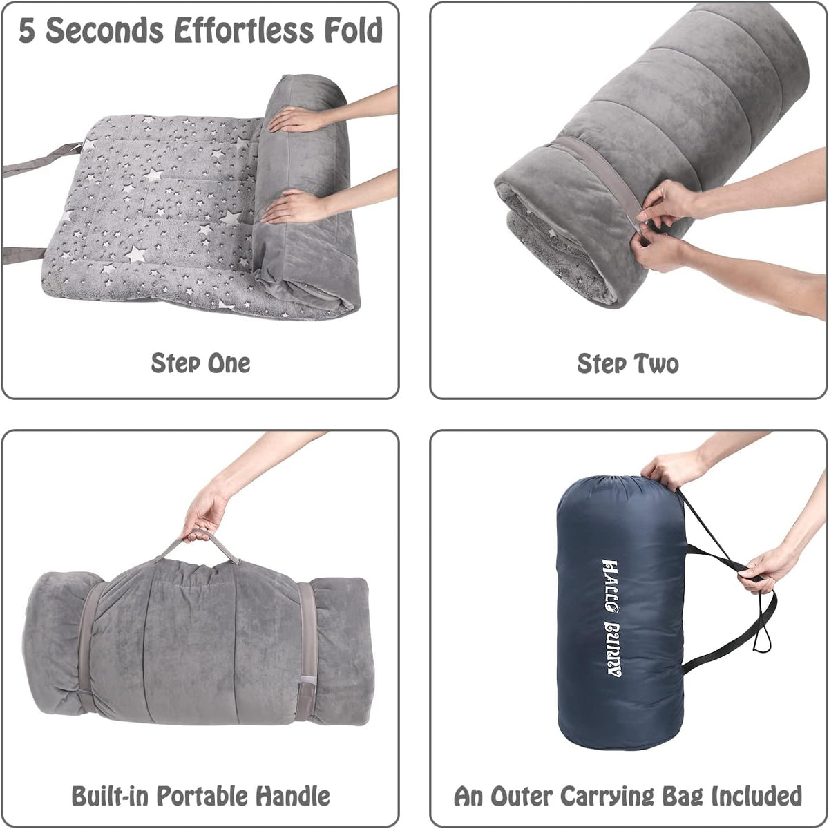Kids Sleeping Bag for Girls & Boys - grey - image 4
