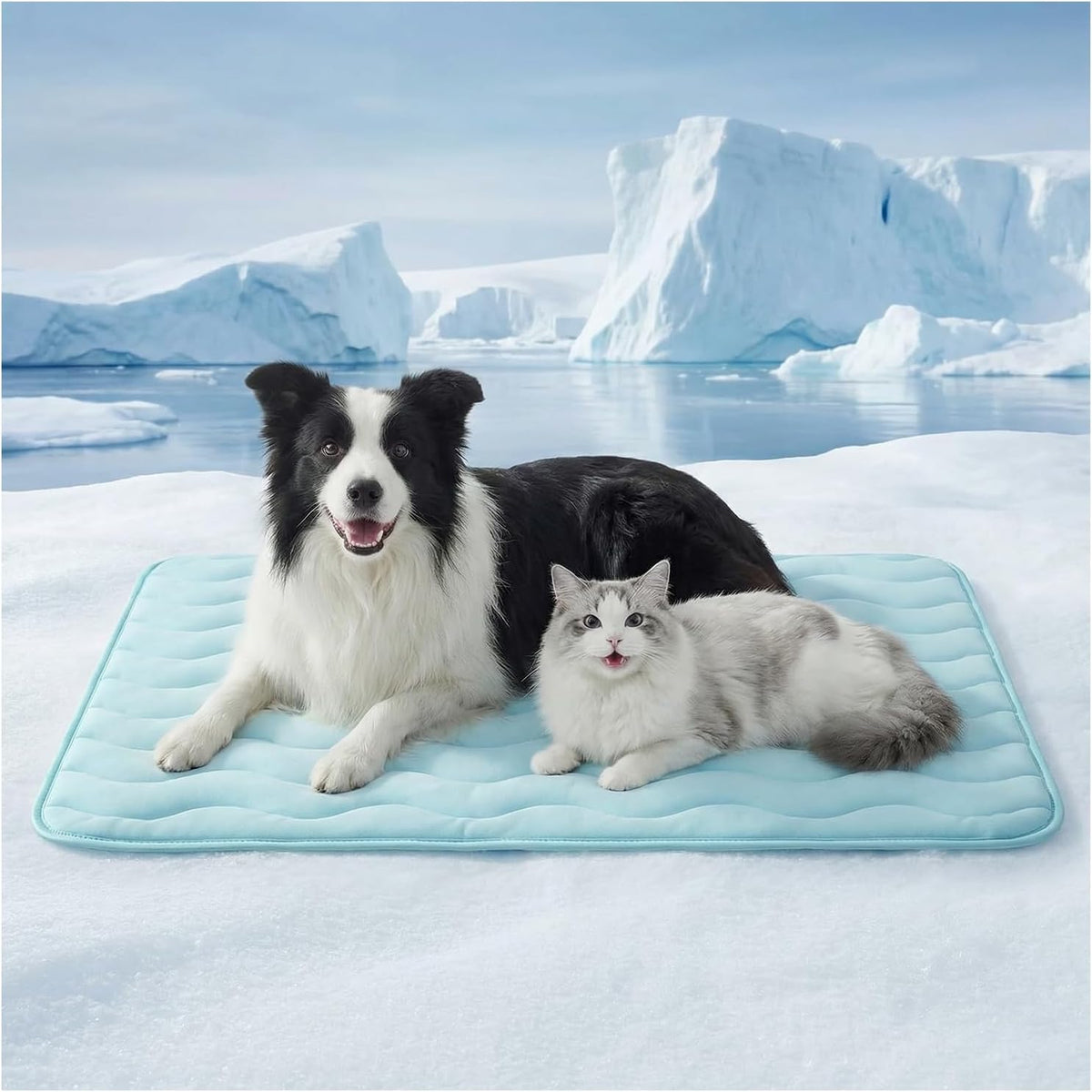 furrybaby Dog Cooling Mat, Self Cooling Mat for Large Dogs& Cats - Blue / 48"x30"(X-Large)