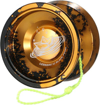 LESHARE X2 Dual-Mode Yoyo for Advanced Players & Teens Beginners – Fun for Kids & Family - Black Gold
