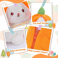 MIAODAM 11 inch reversible Halloween bat plush in purple - view 35