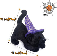 My OLi 9 inch Halloween plush bears 2 pack in pumpkin and wizard costumes with flip-top hats - view 18