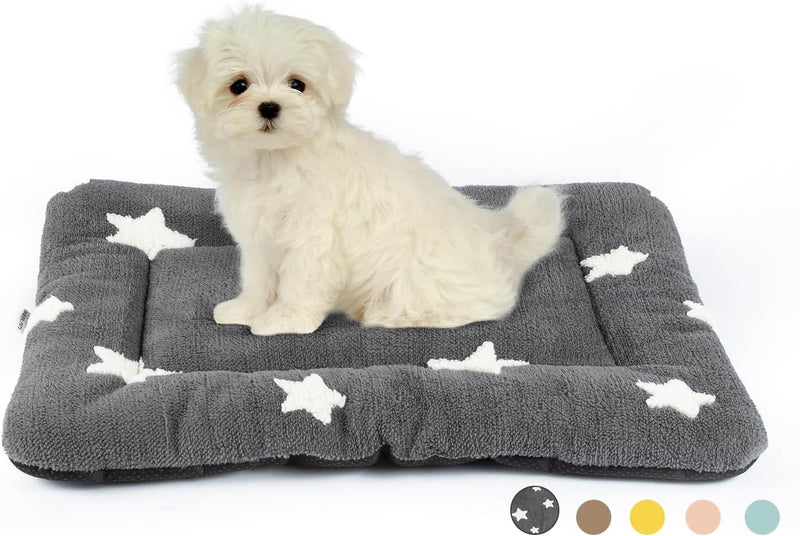 Mora Pets Dog Crate Pad Washable Cat Dog Bed for Crate Flat Pet - 24''L x 18''W x 1.5''Th / Grey