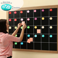 Tellegloww 1-31 magnetic calendar numbers in dark rainbow glass - view 14
