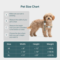 Baboni Dog Door for Door, 3-Flap, Durable Plastic Frame - Snow White / Medium / Plastic Frame - image 4