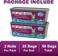 Cat Litter Refill Bags Compatible with Genie Easy Roll Litter Bin – Daily Care for Cats - 2 Packs - image 3