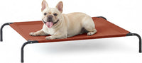 Love's cabin Elevated Cooling Dog Bed for Large Dogs - Terracotta / 43" X 31.5" X 8"