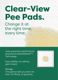 Regular Dog & Puppy Pee Pads, Max Absorbency - Clear View Top / XL 28"x34" 40-ct - image 3