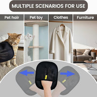 Pet Hair Remover Glove, Electrostatic Pet Hair Remover Glove, Cat & Dog Grooming Glove, Upgraded Fur Removal Tool for Furniture, Carpet, Couch, Car Seat (2pcs)
