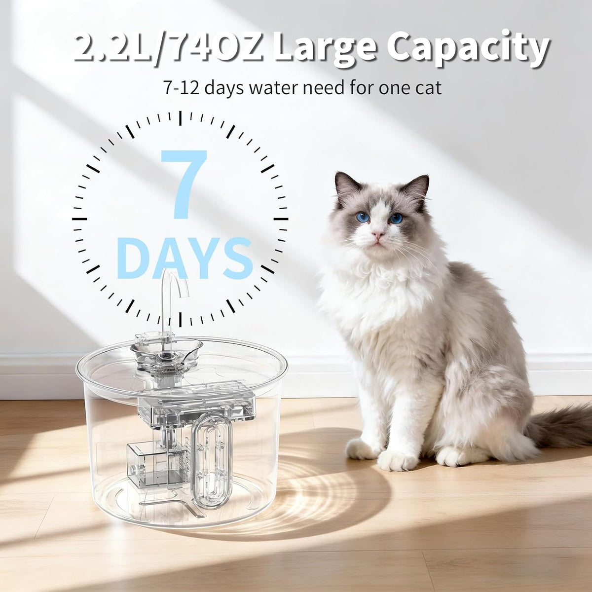Stainless Steel Cat Fountain - TY09 - image 3