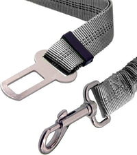 2 Dog Car Harness Seatbelt Seat Belt Leash Travel Accessories Bungee - Grey / 2 Packs - image 2