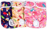 Pet Soft Female Dog Diapers, Puppy Diapers - Food / Large:19''-25''
