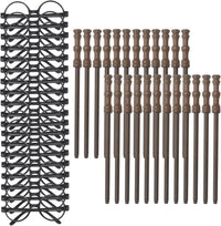 Col-Pary wizard party set with 24 wooden wand pencils and 24 round black glasses frames