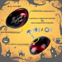LESHARE X2 Dual-Mode Yoyo for Advanced Players & Teens Beginners – Fun for Kids & Family - Red Black - image 3