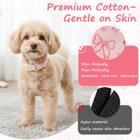 Medium Dog Collars for Male Dogs - Bow Pink Heart / L - image 4