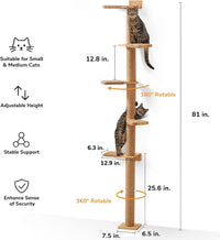 FUKUMARU Wall-Mounted Cat Tree for Small & Medium Cats – Essentials for Cats - image 2