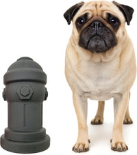 Small Dog Fire Hydrant 4x7 Silicone Soft Potty Training Aid for Small - Grey