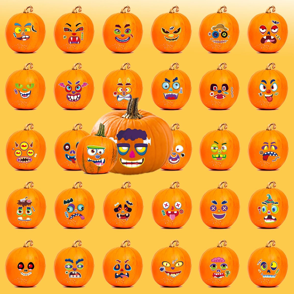 60 Pack Large Pumpkin Stickers - style 1 - image 4