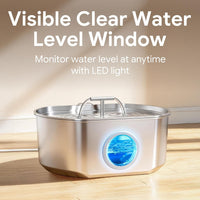 Cat Water Fountain Stainless Steel - 236oz Fountain+4 Filters +4 Sponges - image 3