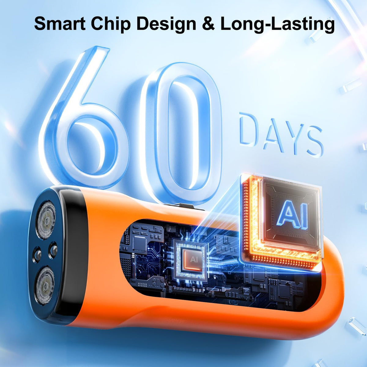 Dog Bark Deterrent Devices Anti Barking Device for Dogs Ultrasonic - Orange / 1 Pack - image 4