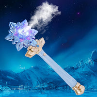 CharmRegion blue light up snowflake wand with water mist and sound buttons - view 2
