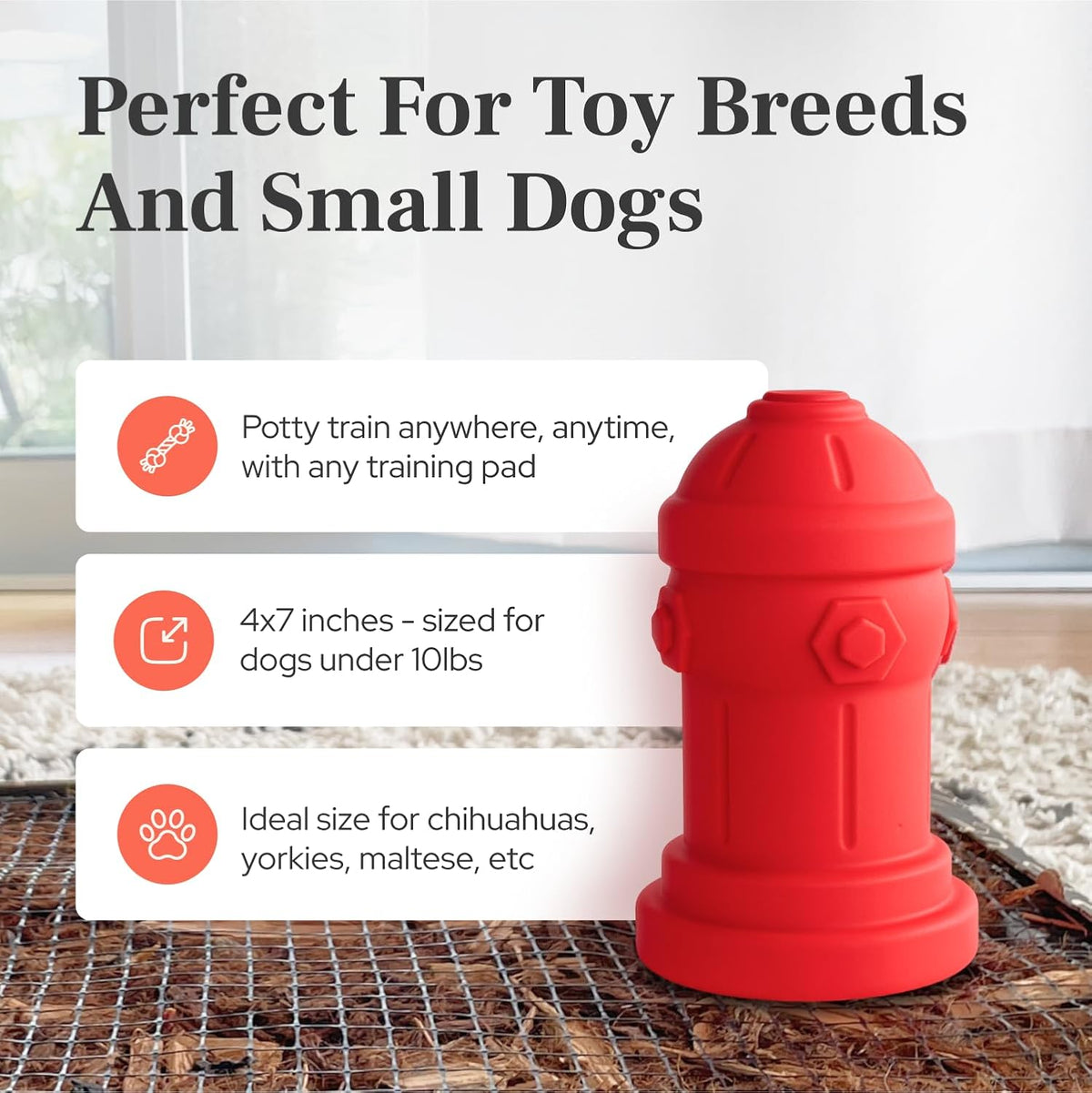 Small Dog Fire Hydrant 4x7 Silicone Soft Potty Training Aid for Small - Grey - image 4