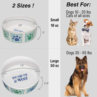 Loving Pets Dolce Moderno Dog Bowl - Small / Had Me at Woof - image 3