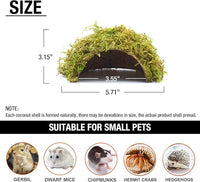 Hamster Hideaway/Hideout,Mossy Cave Hide,Hamster House/Hides,Hamster Cage Accessories for Gguinea Pig/Hedgehogs/Gliders/Rats/Mice and Other Small Animals(Set)