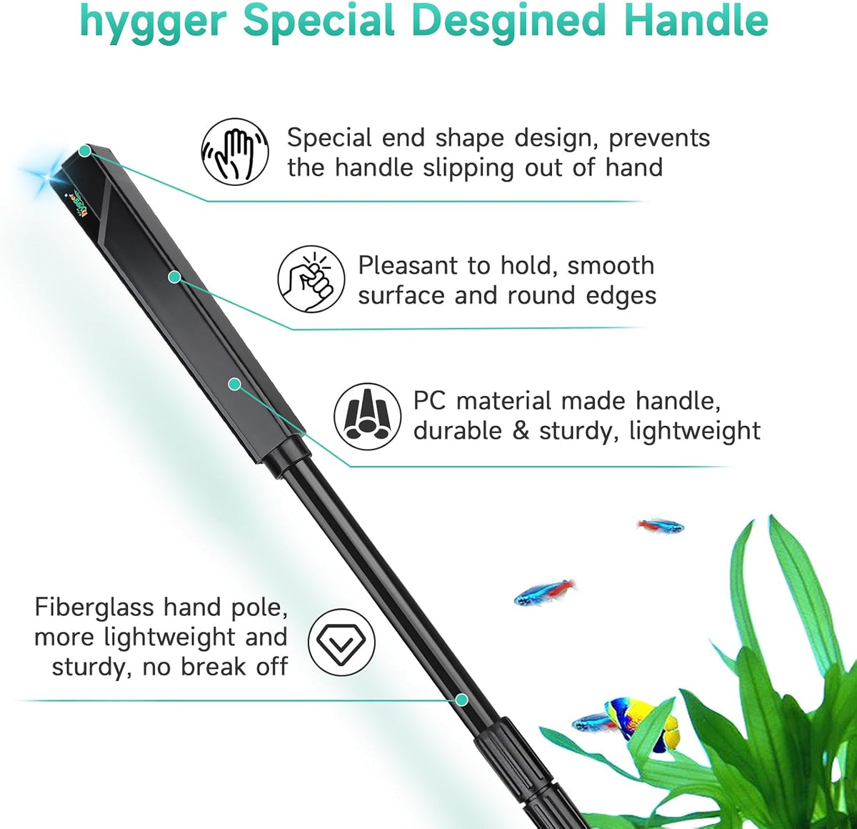 hygger 6-in-1 Aquarium Cleaning Tools - Medium - image 4