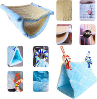 2Pcs Bird Bed for Cage Hanging Hammock Snuggle Hut Parrot Sleeping - image 3