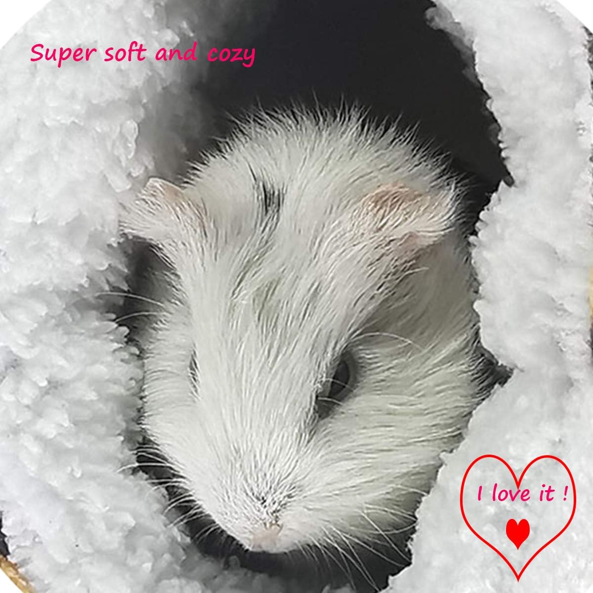 LEFTSTARER Guinea Pig Accessories Sugar Glider Cage Accessories - Brown / Heart - image 3