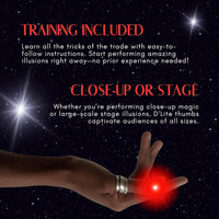 D'lite Magic Thumb Lightup Trick Set / 2 Original Amazing Ultra - Junior Pink - image 2