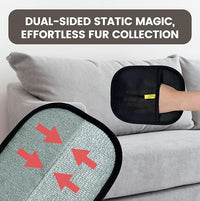 Pet Hair Remover Glove, Electrostatic Pet Hair Remover Glove, Cat & Dog Grooming Glove, Upgraded Fur Removal Tool for Furniture, Carpet, Couch, Car Seat (2pcs)