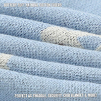 Whimsy Collection - Luxury 100% Cotton Knit Swaddle Baby Blanket