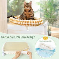 Sunhoo Foldable Cat Window Perch - Brown / 23.62"L x 11.8"W x 9.45"TH - image 3