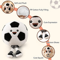 KUCCO-PILLOW 11 inch soccer ball plush pillow with two little legs - view 18