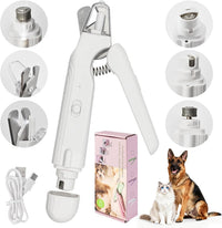 2-in-1 Led Cat Dog Nail Clipper & Nail Grinder with Lights