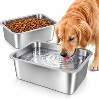 3 Gallon Large Water Bowl for Dogs - 2 Bowls / 3 Gallons