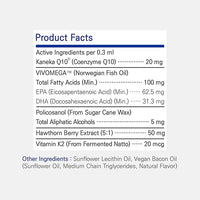 Heart Alive Liquid Cardiovascular System Health for Dogs and Cats-Norwegian Fish Oil, Coenzyme Q10, Vitamin K2, Policosanol, Hawthorn Berry Extract, Vegan Bacon Flavor (60ml)