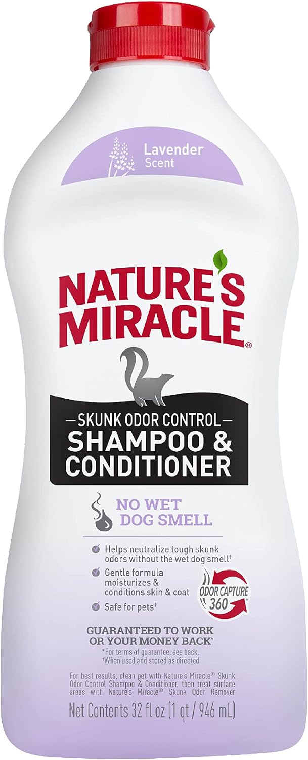 Nature's Miracle Skunk Odor Control Shampoo & Conditioner - Lavender / 32 oz