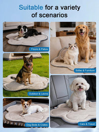 Dog Cooling Mat Self Coolings Foldable Cooling Pad for Dog in Summer - GRAY / Medium-26"L x 23"W - image 4
