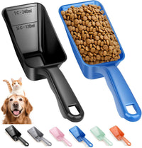 2-Pack Dog Food Scoop 1 Cup - Black and Blue