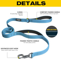 Fida Heavy Duty Dog Leash for Medium Large Dogs - 4 Feet (Pack of 1) / Blue - image 2