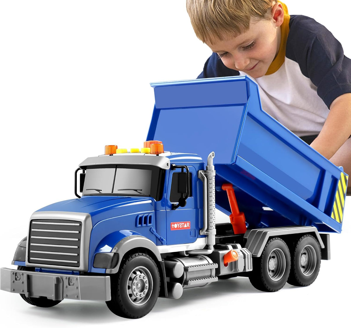 Dwi Dowellin Kid Trucks Toys for Boys Age 3-5 - dump truck
