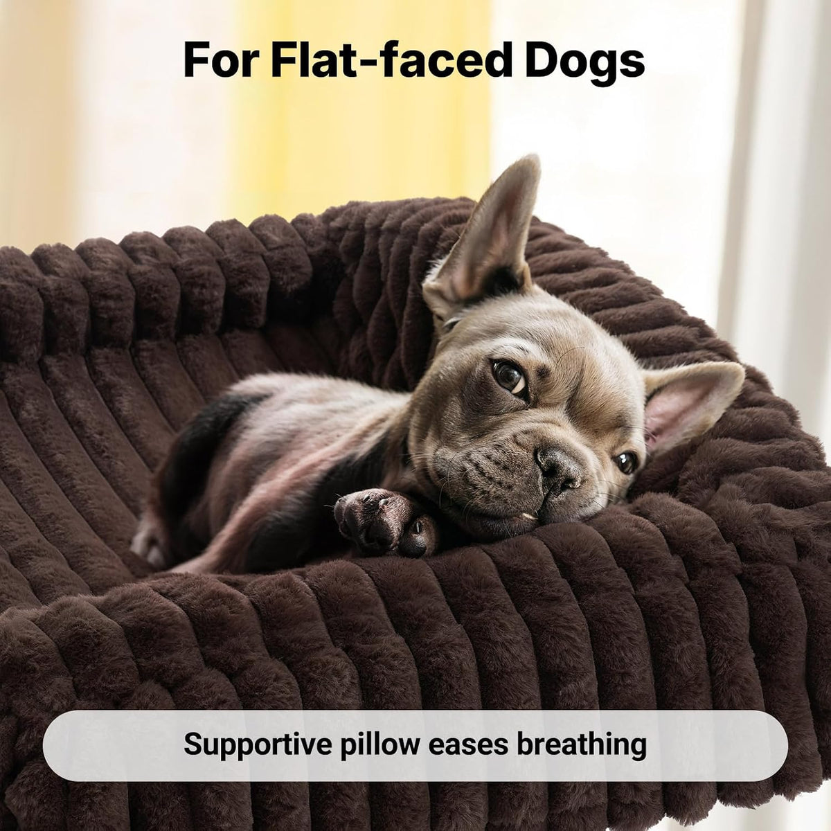 Veehoo Elevated Dog Bed with Bolster Cushion - Brown / 30.0"L x 20.0"W x 8.3"Th - image 3