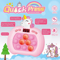 Pop Game, Light Up Fidget Toy for Kids & Adults - Pink Unicorn - image 2