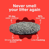 Boxie Premium Unscented Clumping Cat Litter 30+ Day Odor Control – Daily Care for Cats - Extra Strength / 40 lb - image 3