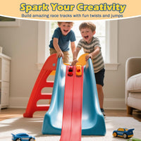 Flex Tracks 15 Ft Starter Set Flexible Race Track for Kids 3+ - Red - image 3