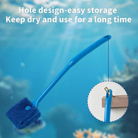 SLSON Aquarium Algae Scraper Double Sided Sponge Brush Cleaner Long - 1 - image 3